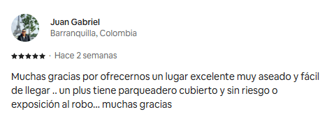 Reseña destacada de huésped 2