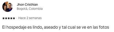 Reseña destacada de huésped 5